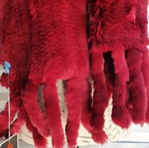 Red Furr Scarf